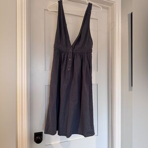 Polagram Charcoal Backless Dress